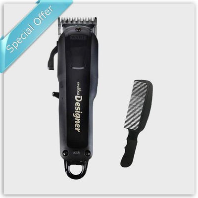 Lithium Cordless Designer Clipper Plus Flat Top Comb-Hairsense