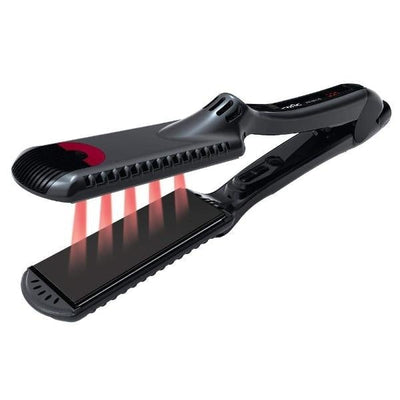 Infrared Plate Titanium Flat Iron, Black, 1.5 Inch-Hair Tool-Hairsense