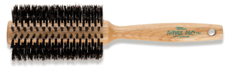 Nature Pro Circular Oak Wood Brush With Boar Bristles, Medium, Ten Rows-Hairsense