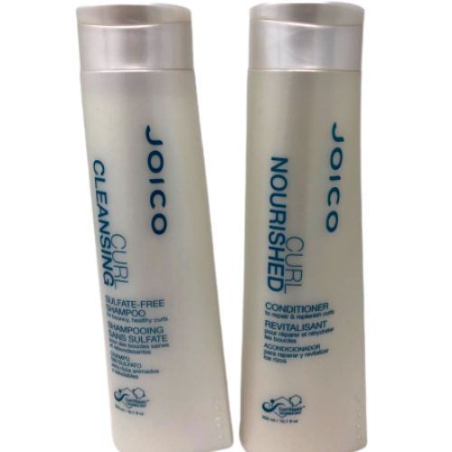 Joico Curl Cleansing Shampoo & Curl Nourished Conditioner - 10.1 Oz Duo