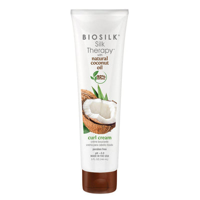 Silk Therapy With Natural Coconut Oil Curl Cream-HAIR PRODUCT-Hairsense