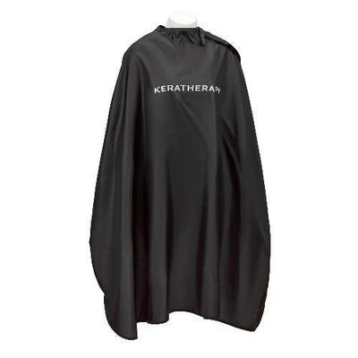 KeraTools Black Buttoned Cape-HAIR COLOR Tools-Hairsense