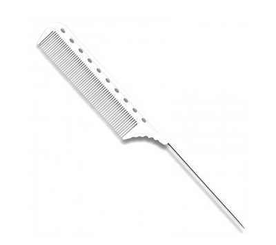 Extra Long Tail Comb Fine Teeth-White-Hairsense