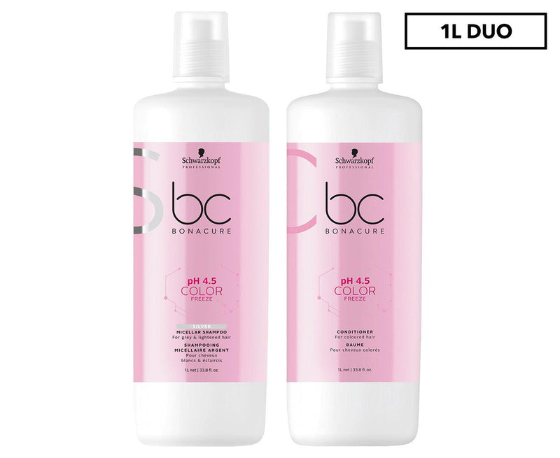 Bonacure Color Freeze Silver Shampoo conditioner duo
