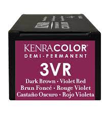 3VR  Dark Brown Violet Red Demi-Permanant