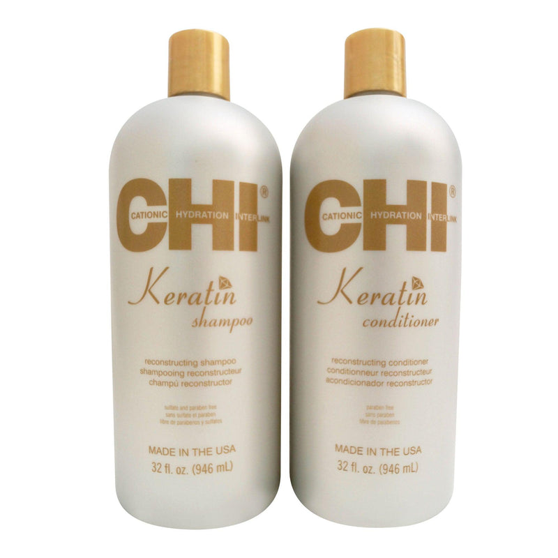 CHI Keratin Duo Shampoo & Conditioner Set 32 OZ