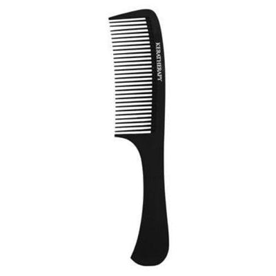 Carbon Wide Tooth Comb Black-BARBER COMB-Hairsense