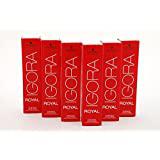 IGORA ROYAL Permanent Hair Color 6-88 Dark Blonde Red Extra  pack of 6