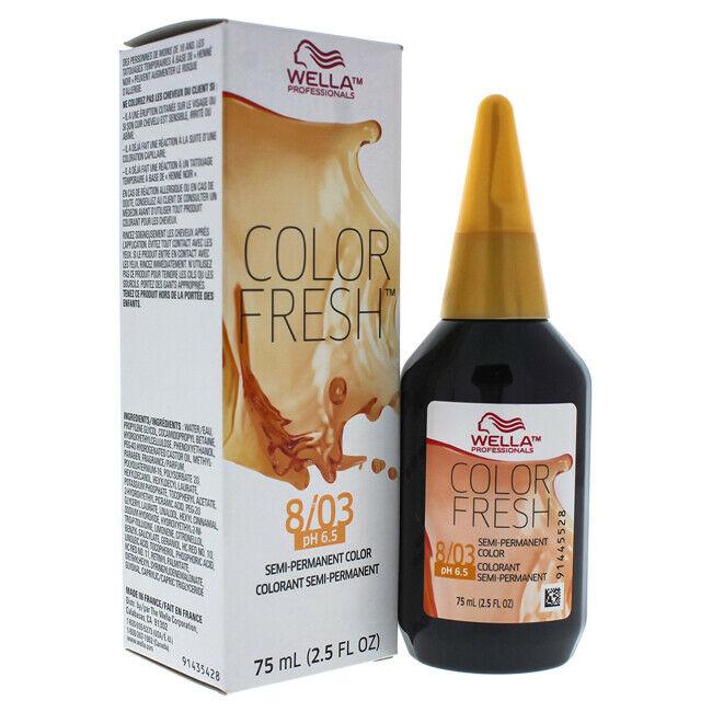 Color Fresh Pure Natural 8/03 Light Blonde/Natural Gold Hair Color-Hairsense