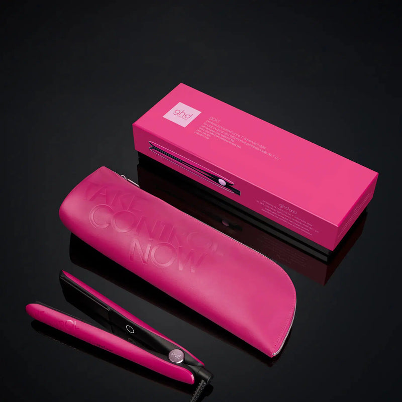 Gold Styler - 1" Flat Iron - Limited Edition Orchid Pink