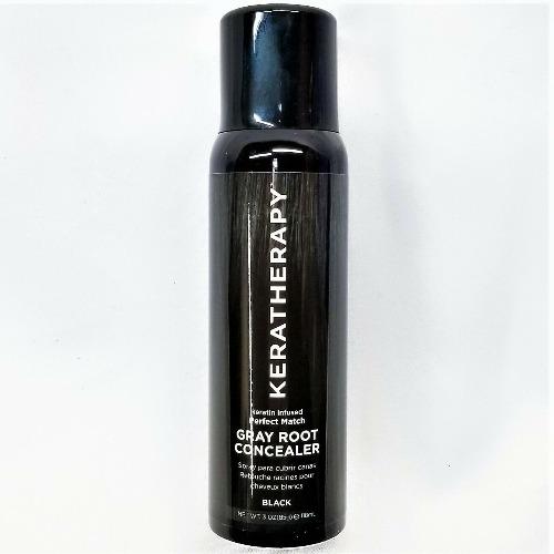 Keratin Infused Perfect Match Gray Root Concealer Black-HAIR PRODUCTS-Hairsense