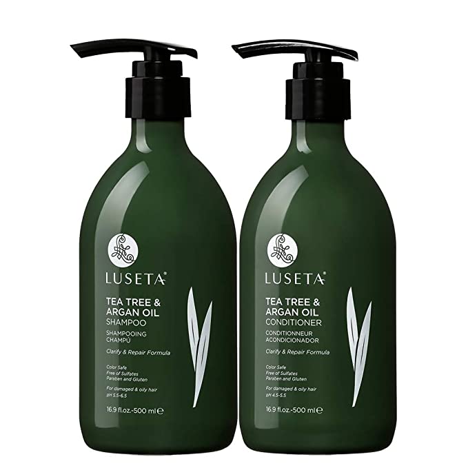 Luseta Tea Tree & Argan Oil Detangling Shampoo & Conditioner Set