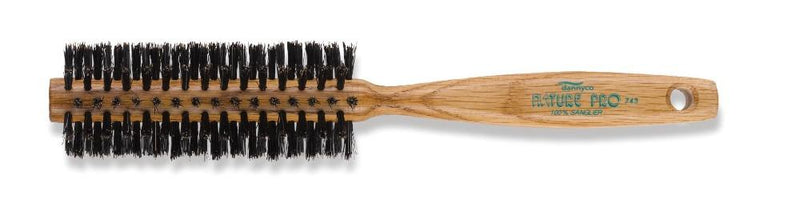 Nature Pro Circular Oak Wood Brush With Boar Bristles, Medium, Ten Rows-Hairsense