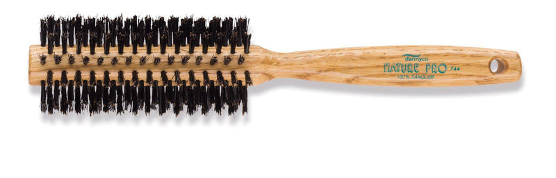 Nature Pro Circular Oak Wood Brush With Boar Bristles, Medium, Ten Rows-Hairsense