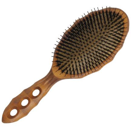 Tortoise Wood Air Vent Cushion Eco Styler Hair Brush- BR90CS2-Hairsense