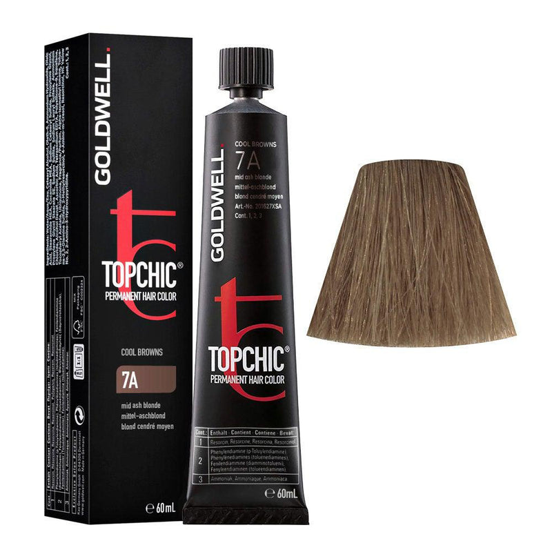 Topchic 7A Mid Ash Blonde Permanent Hair Color