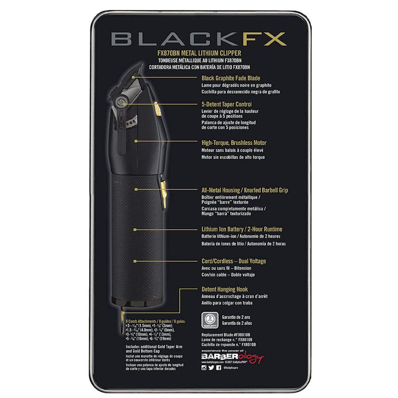 BlackFX - Metal Lithium Hair Clipper
