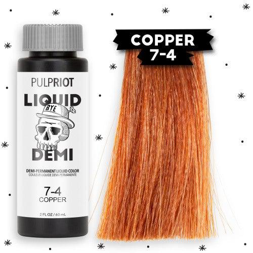 Liquid Demi-Permanent Hair Color 60ml Copper 7.4