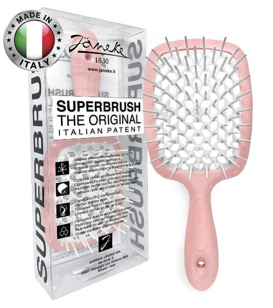 Super Brush - Pink Brush With White Pins-Hairsense