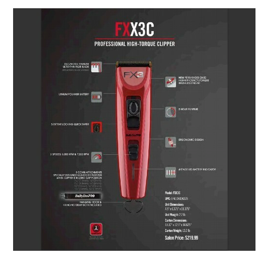 Babylisspro 2024 FX3 clipper