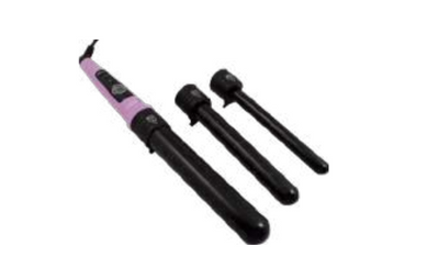 Selection Hair Curler Set With 3 Black Barrels (19/25/32MM) Lavender Herb-CURLING WAND-Hairsense