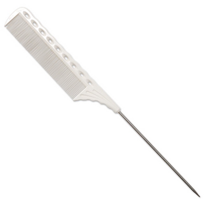 White Super Winding Pin Tail Comb 225mm-Hairsense
