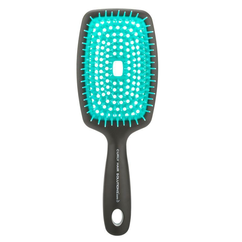 Super Brush - Black Brush With Turquoise Pins-Hairsense