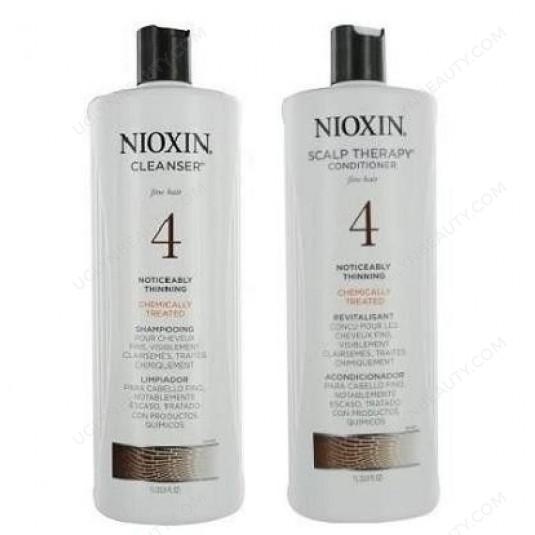 Cleanser & Scalp Therapy System 4 Duo Set shampoo & conditioner-Hairsense