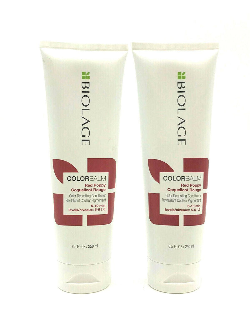 Color Balm Red Poppy Color Depositing Conditioner 8.5 oz-Pack of 2