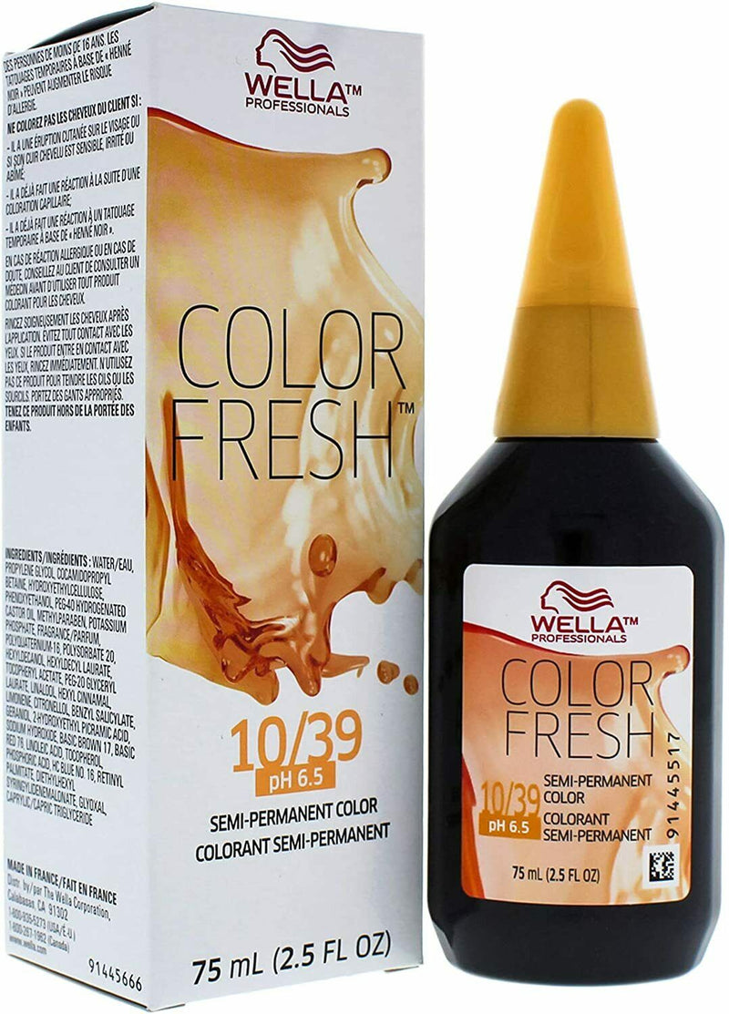 Color Fresh Warm 10/39 Lightest Blonde/Gold Ash Hair Color-Hairsense