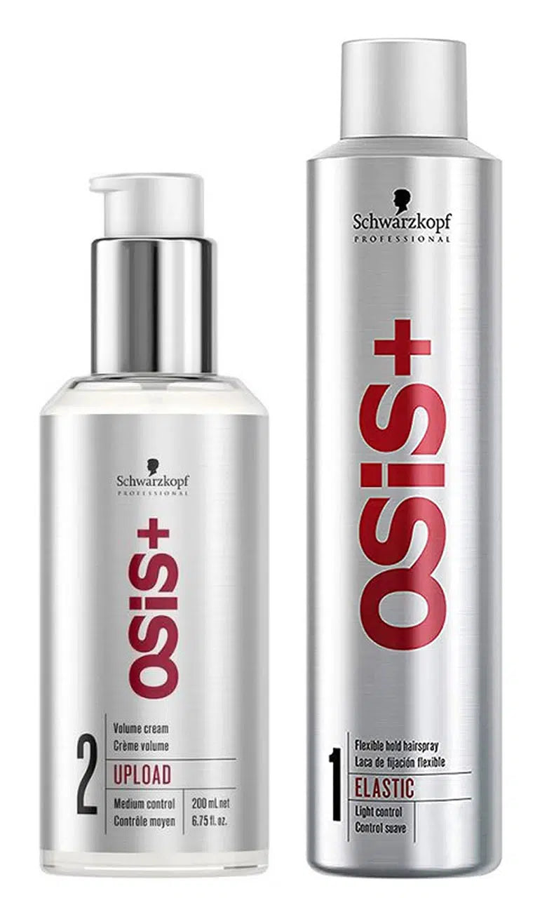 OSIS Upload Volume Cream & Elastic Flexible Hold Hairspray - Set